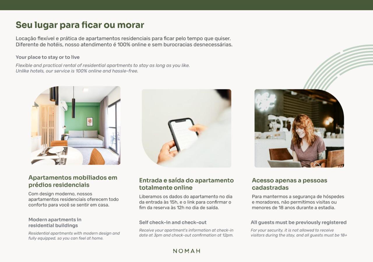 Nomah - Aptos Por Temporada Na Vila Nova Conceicao São Paulo Exteriör bild